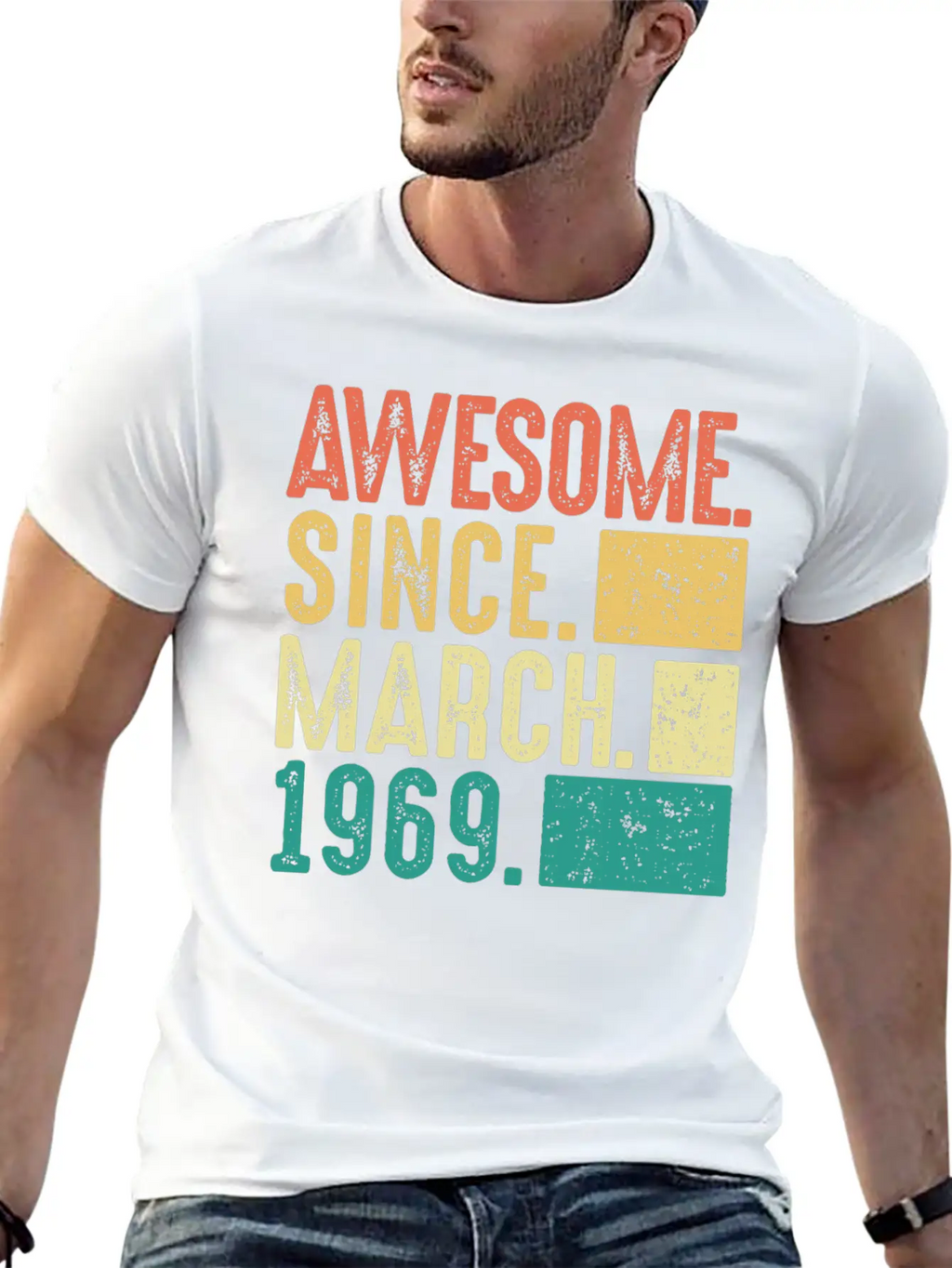 March 1969 Birthday Gift Men Woman 53th 54th Essential Cotton Tee For Daily Outfits – Unisex Style