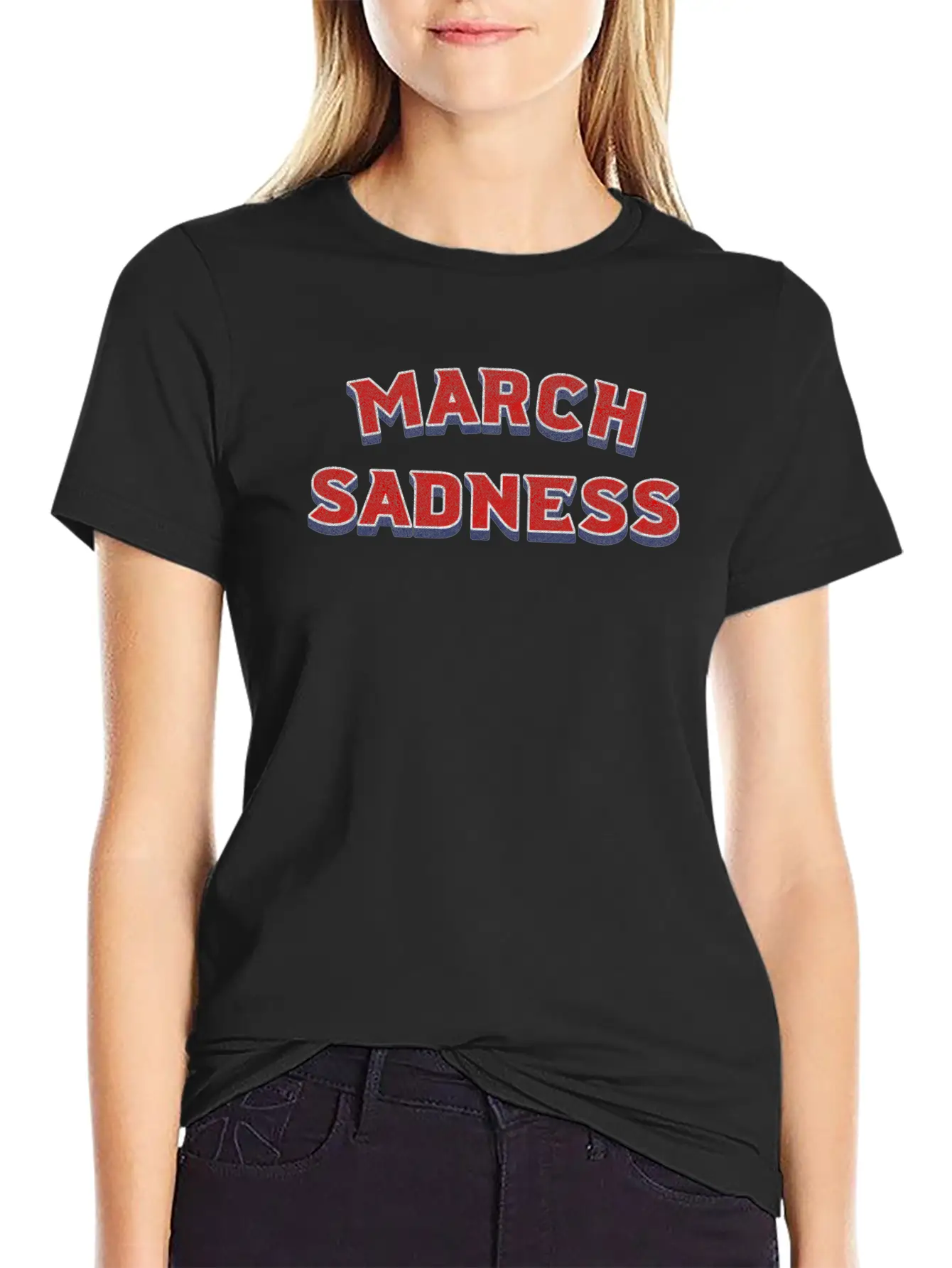 March Sadness Essential Cotton Tee For Daily Outfits – Unisex Style