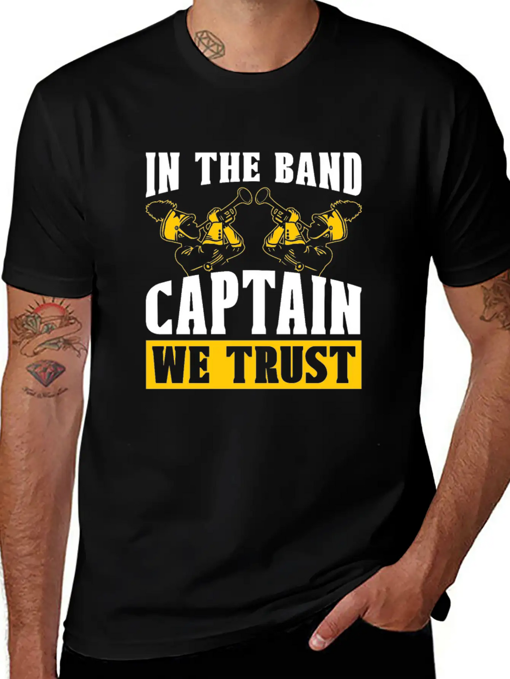 Marching Band Captain Stylish Everyday T-Shirt – Unisex Basic Cotton Tee