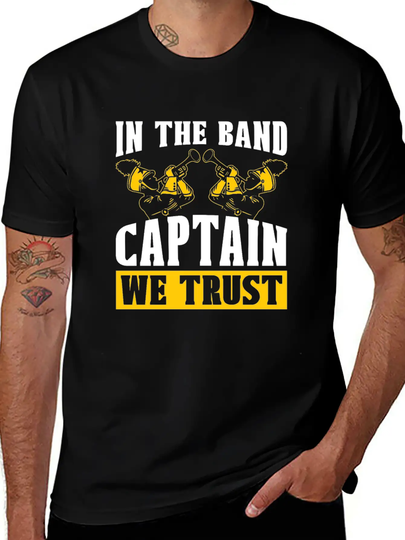 Marching Band Captain Stylish Everyday T-Shirt – Unisex Basic Cotton Tee