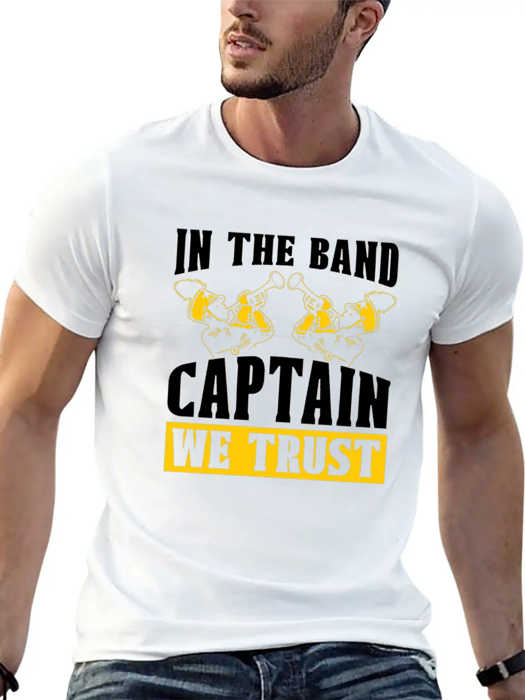 Marching Band Captain Stylish Everyday T-Shirt – Unisex Basic Cotton Tee