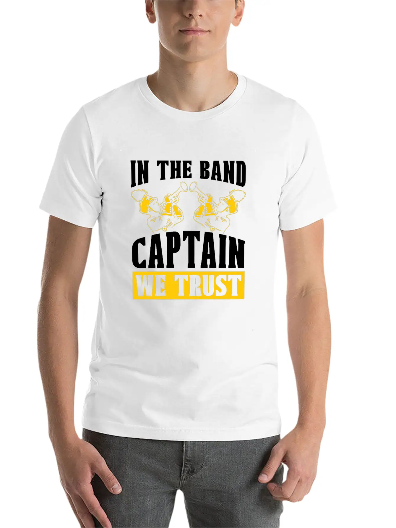 Marching Band Captain Stylish Everyday T-Shirt – Unisex Basic Cotton Tee