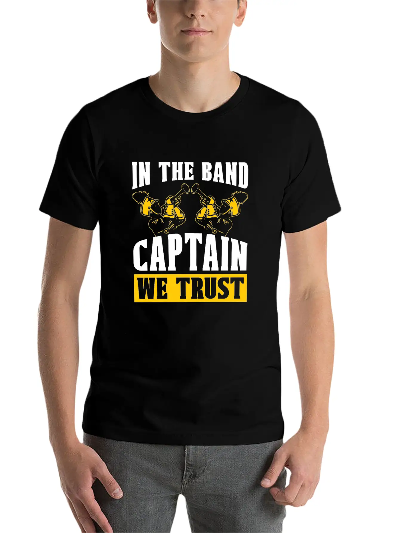 Marching Band Captain Stylish Everyday T-Shirt – Unisex Basic Cotton Tee