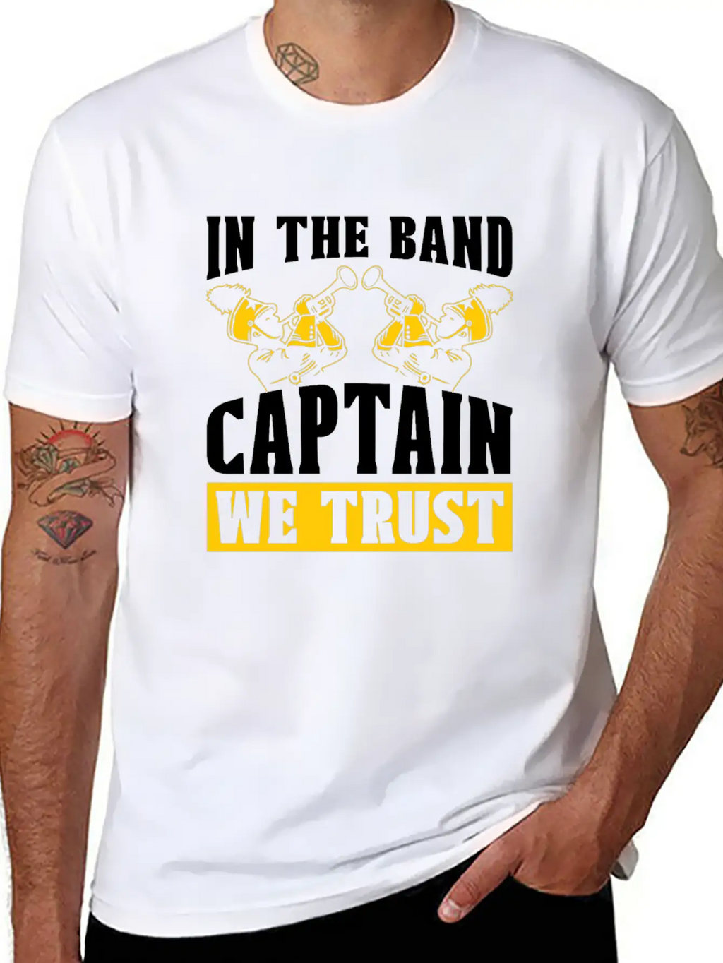Marching Band Captain Stylish Everyday T-Shirt – Unisex Basic Cotton Tee