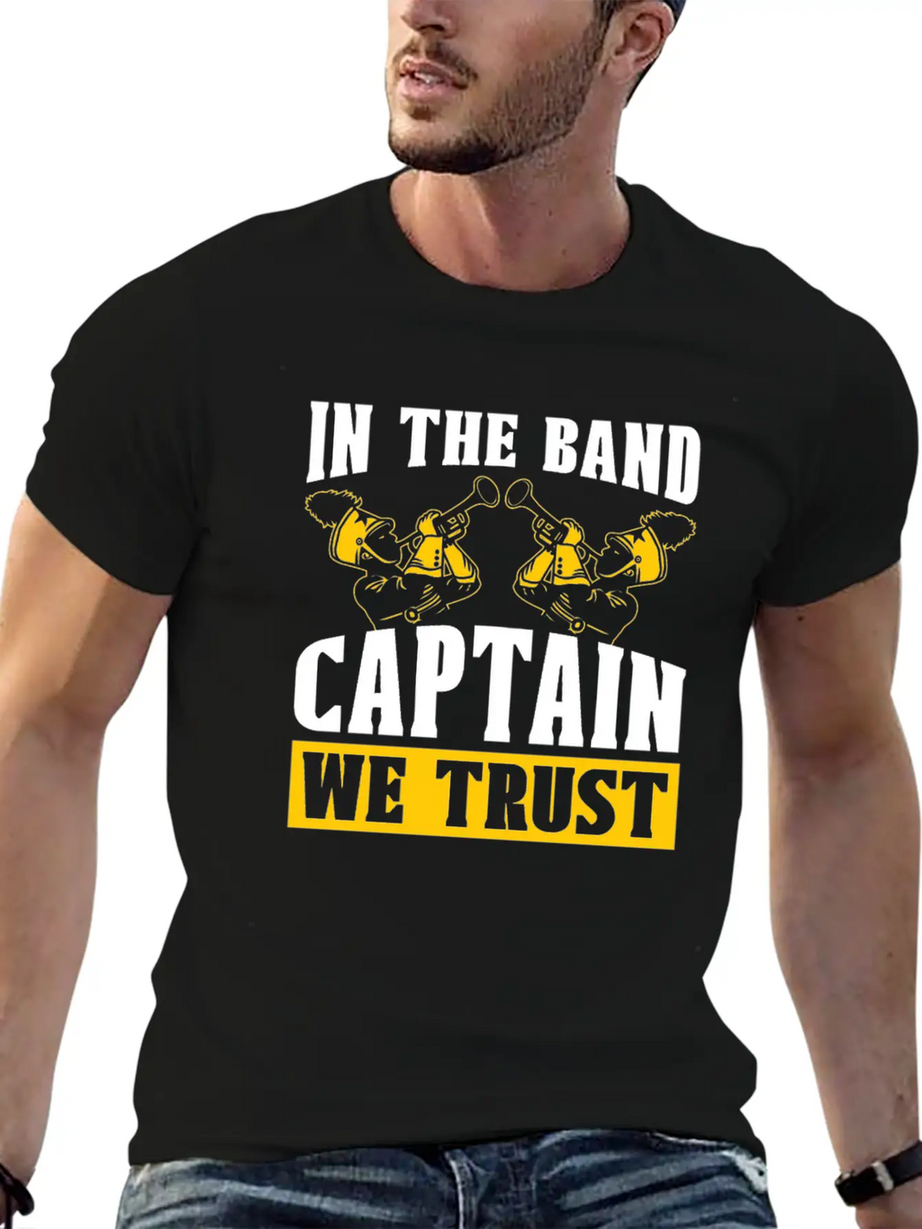 Marching Band Captain Stylish Everyday T-Shirt – Unisex Basic Cotton Tee