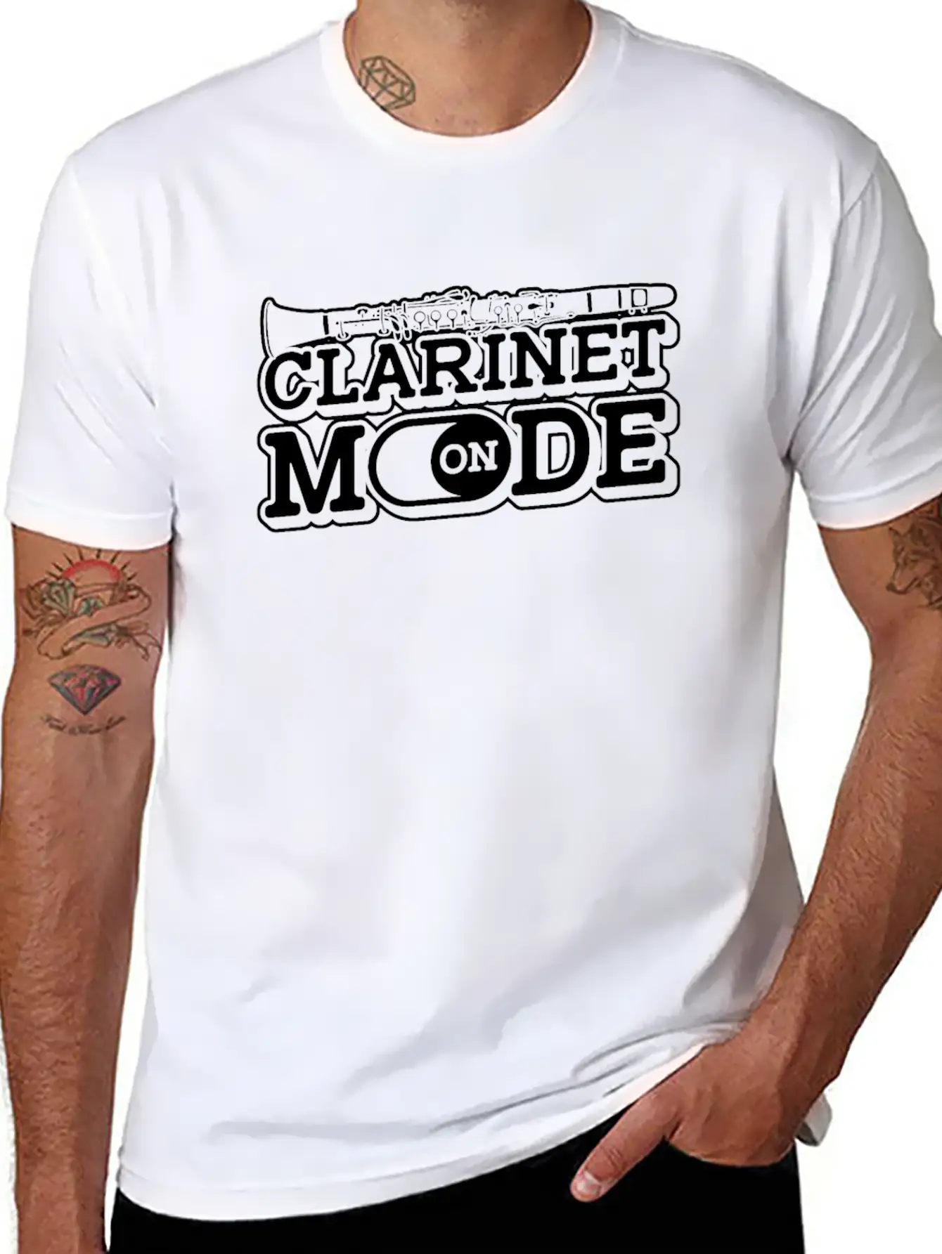 Marching Band Clarinet Unisex Casual T-Shirt – Clean Design For Daily Comfort
