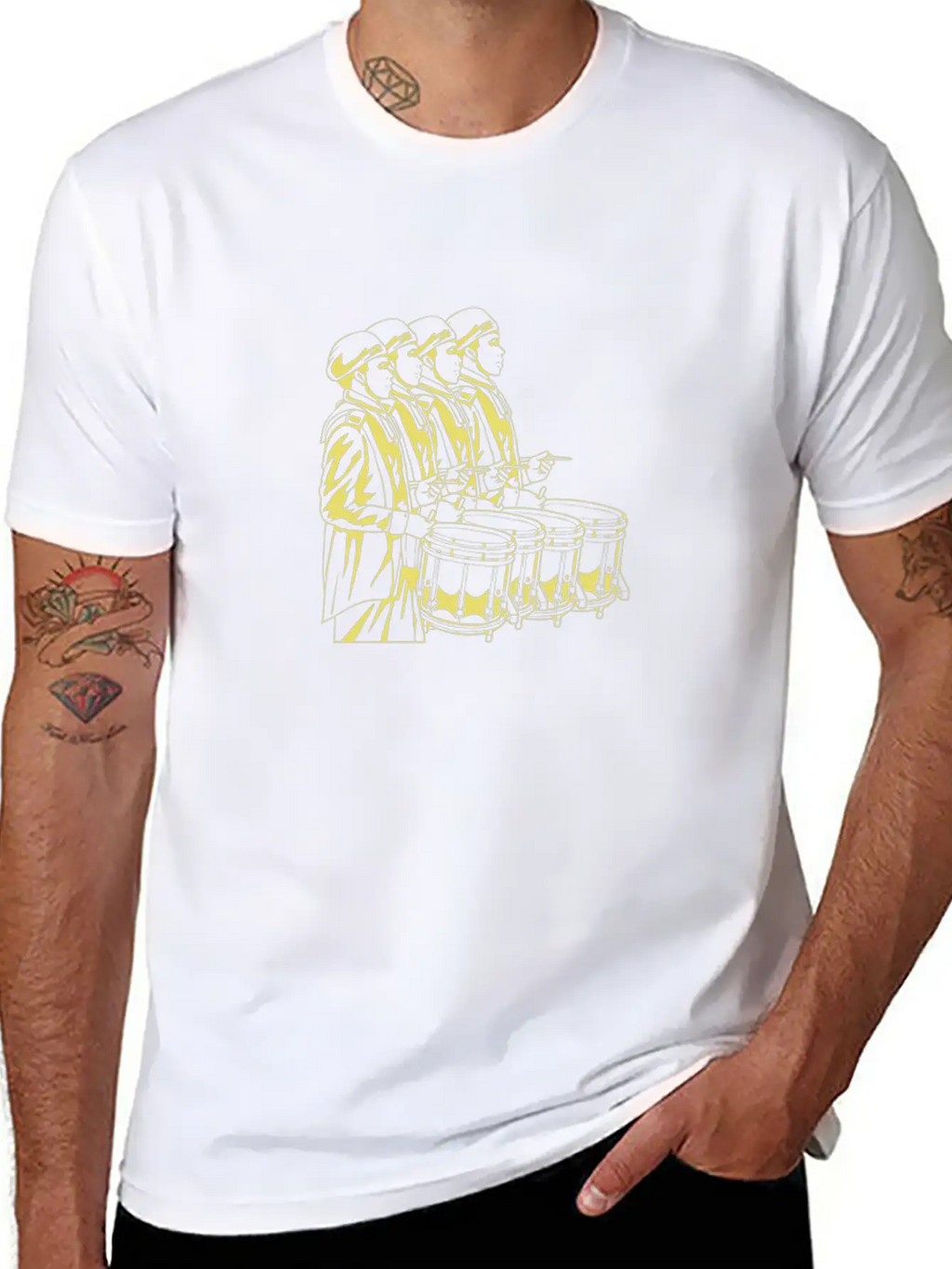 Marching Band Drummer Breathable Soft Cotton T-Shirt – Timeless Casual Look