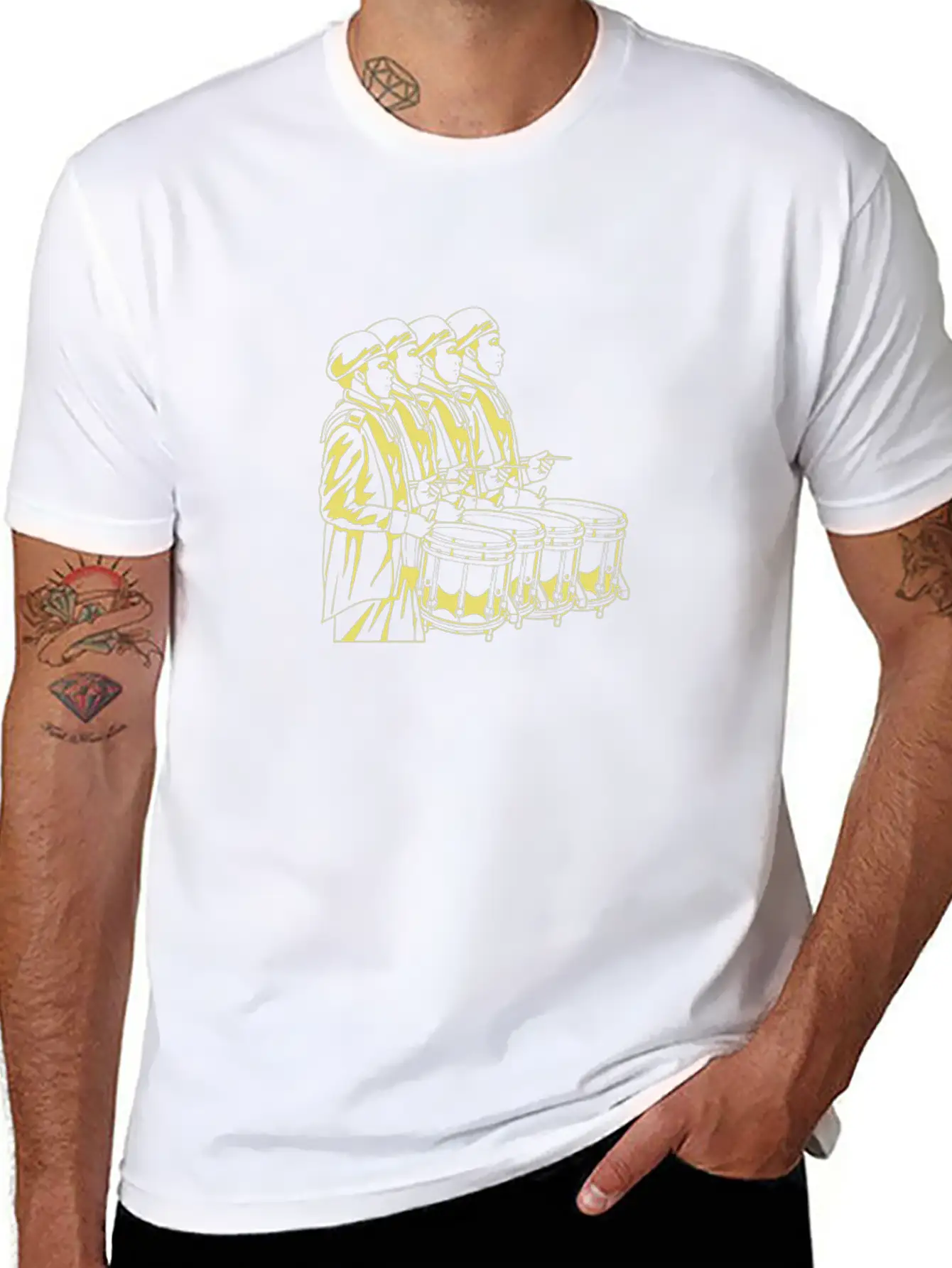 Marching Band Drummer Breathable Soft Cotton T-Shirt – Timeless Casual Look