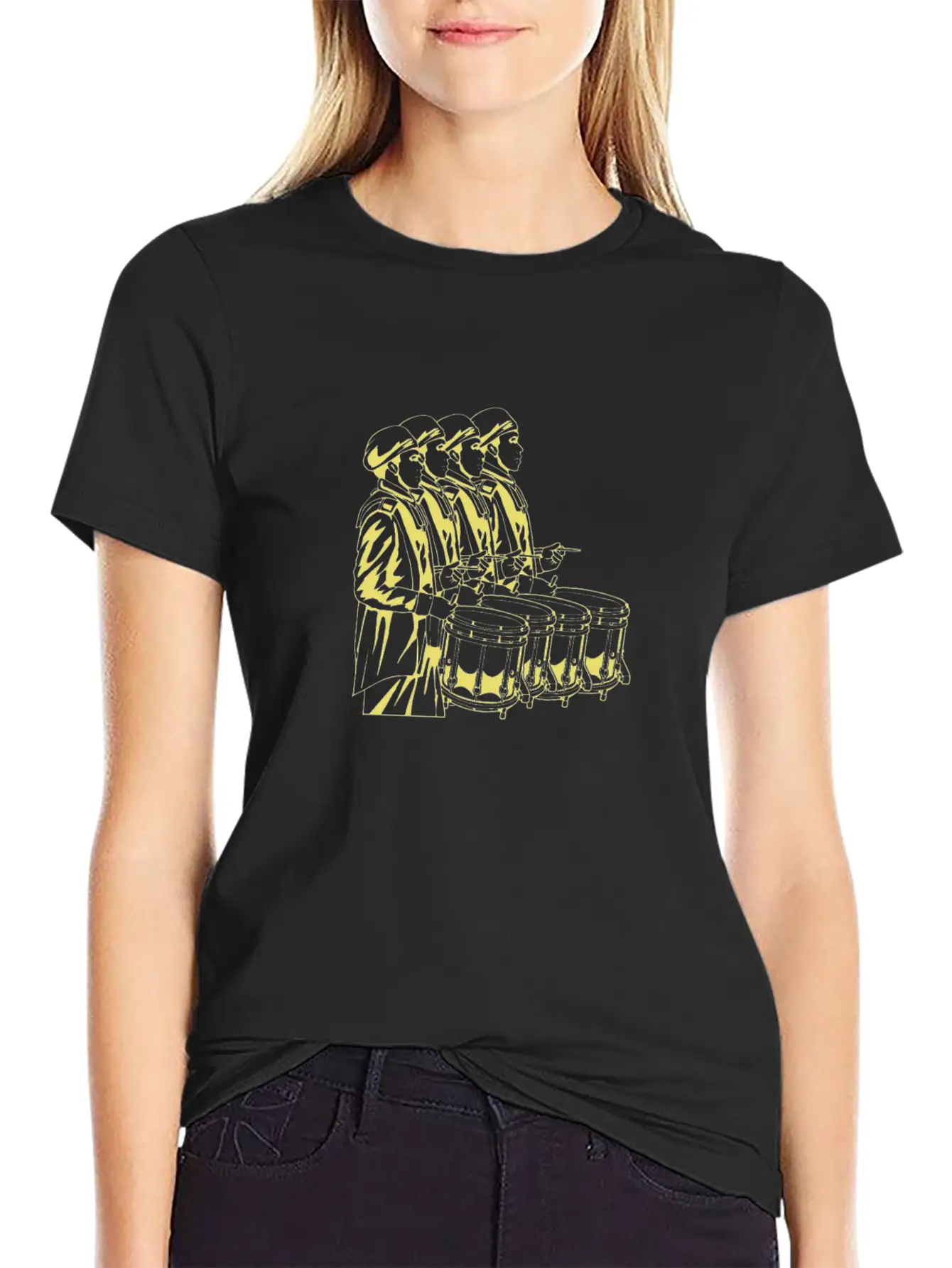 Marching Band Drummer Breathable Soft Cotton T-Shirt – Timeless Casual Look