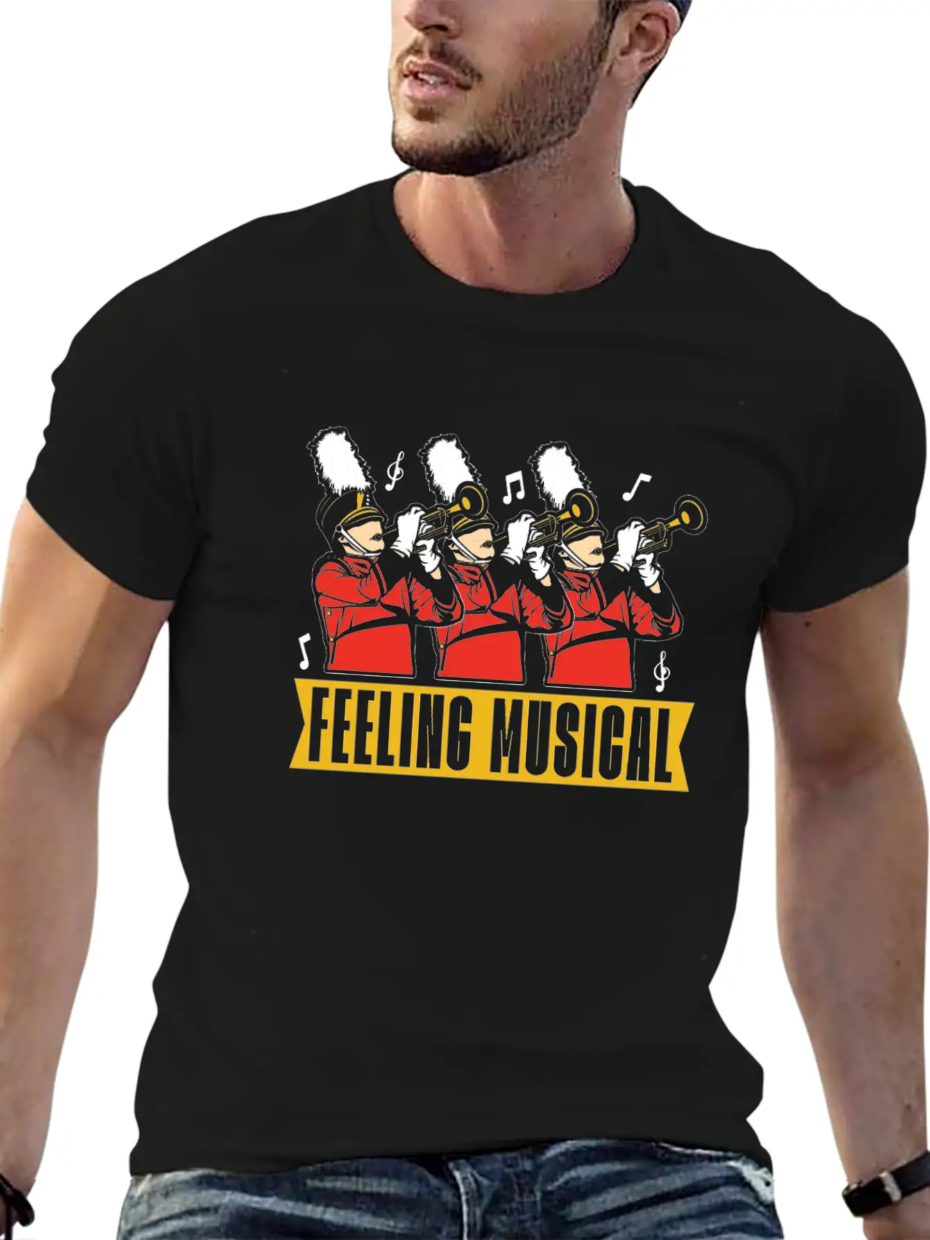 Marching Band Humor Unisex Short Sleeve Soft Cotton T-Shirt – Casual Everyday Wear