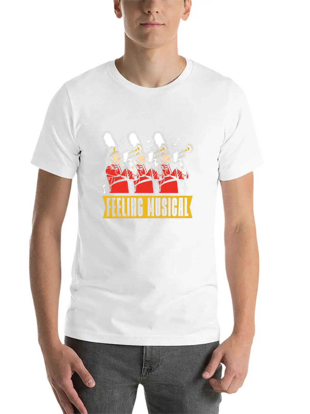 Marching Band Humor Unisex Short Sleeve Soft Cotton T-Shirt – Casual Everyday Wear