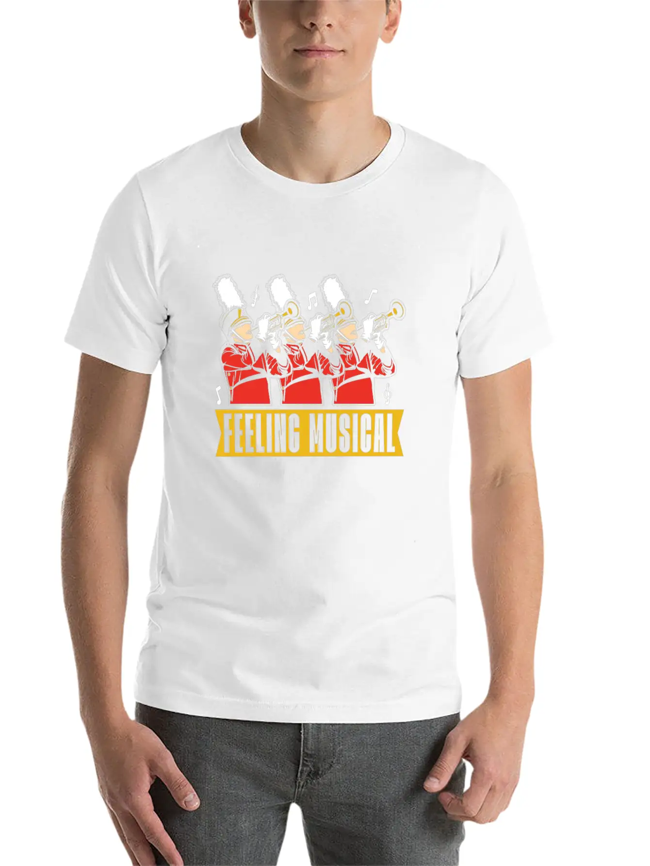 Marching Band Humor Unisex Short Sleeve Soft Cotton T-Shirt – Casual Everyday Wear