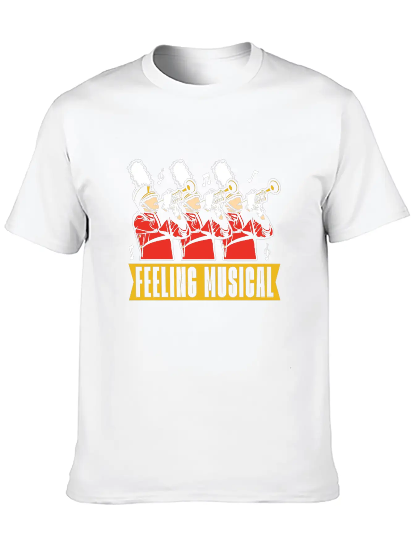 Marching Band Humor Unisex Short Sleeve Soft Cotton T-Shirt – Casual Everyday Wear