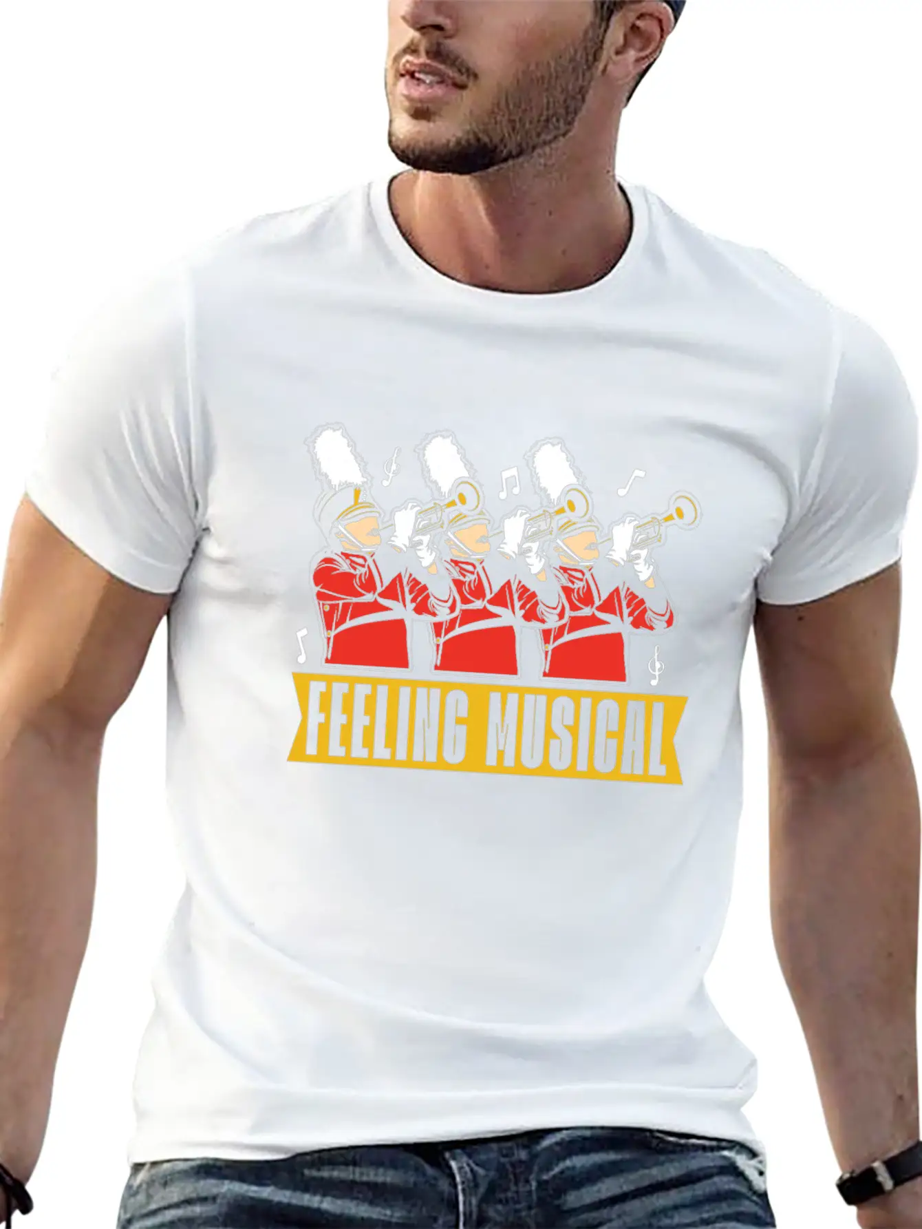 Marching Band Humor Unisex Short Sleeve Soft Cotton T-Shirt – Casual Everyday Wear