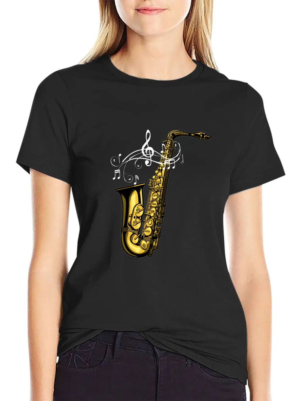 Marching Band Saxophone Essential Cotton Tee For Daily Outfits – Unisex Style