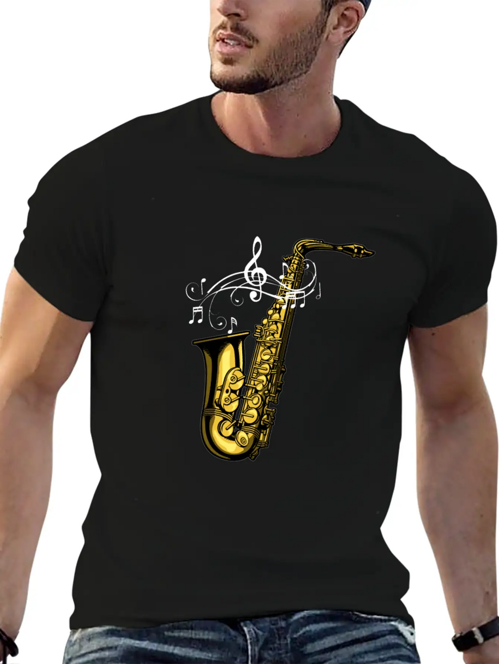 Marching Band Saxophone Essential Cotton Tee For Daily Outfits – Unisex Style