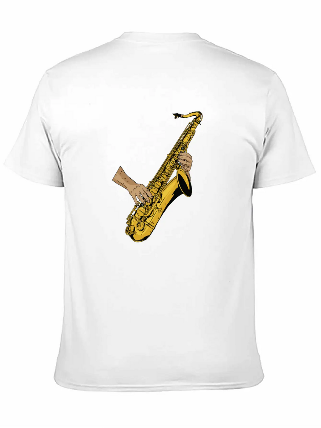 Marching Band Saxophone Unisex Short Sleeve Soft Cotton T-Shirt – Casual Everyday Wear