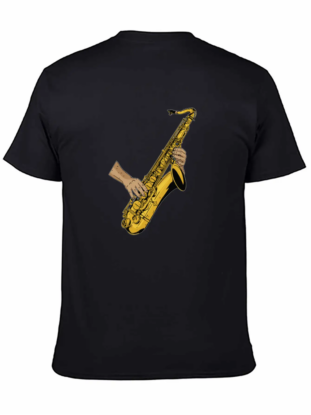 Marching Band Saxophone Unisex Short Sleeve Soft Cotton T-Shirt – Casual Everyday Wear