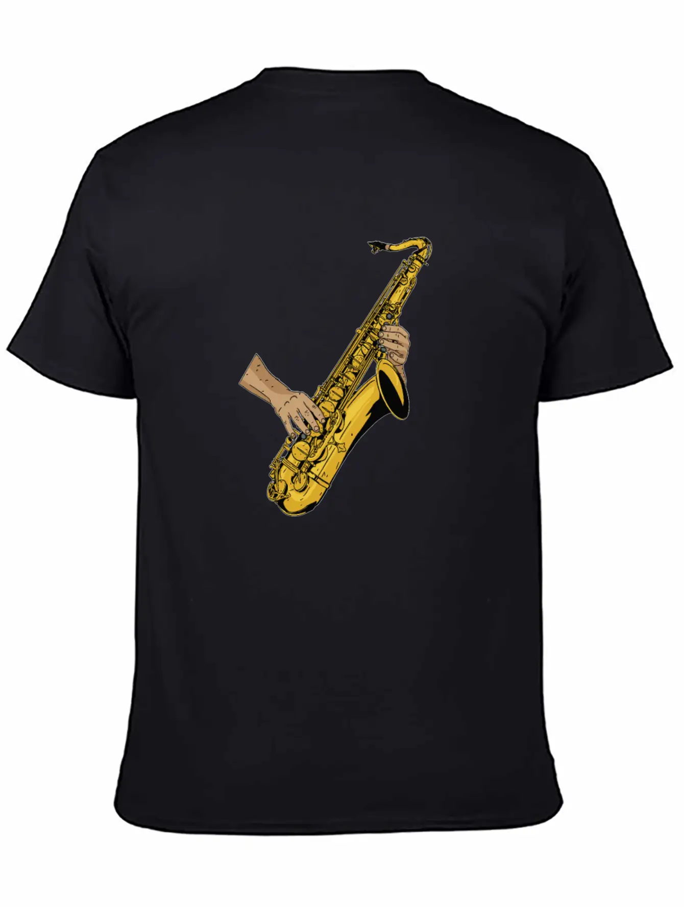Marching Band Saxophone Unisex Short Sleeve Soft Cotton T-Shirt – Casual Everyday Wear