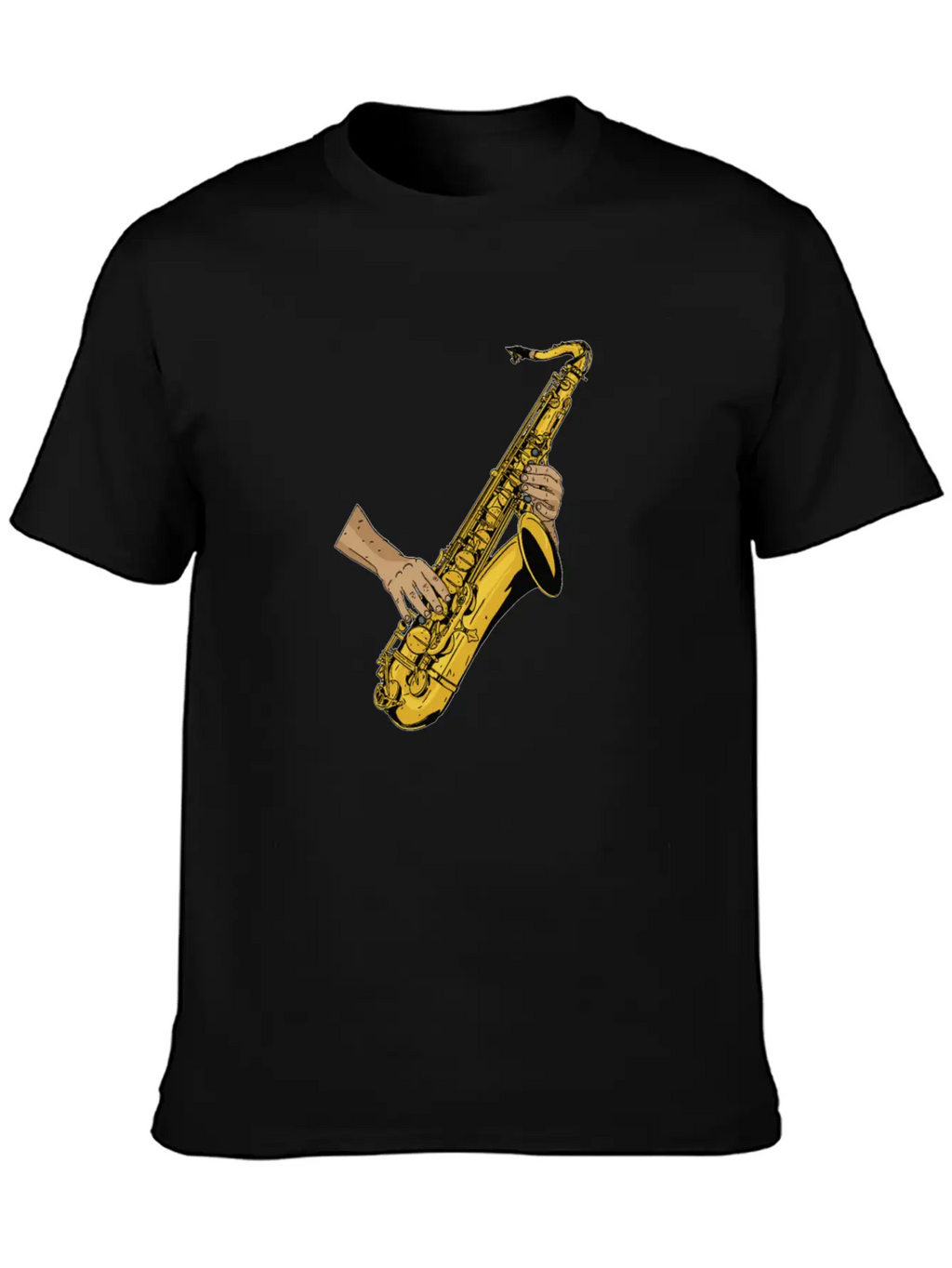 Marching Band Saxophone Unisex Short Sleeve Soft Cotton T-Shirt – Casual Everyday Wear