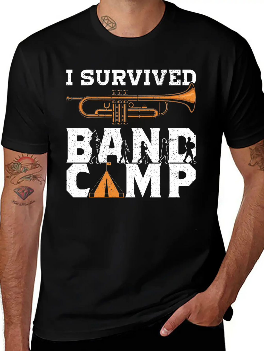 Marching Band Stuff Band Camp Accessories Gifts Unisex Short Sleeve Soft Cotton T-Shirt – Casual Everyday Wear