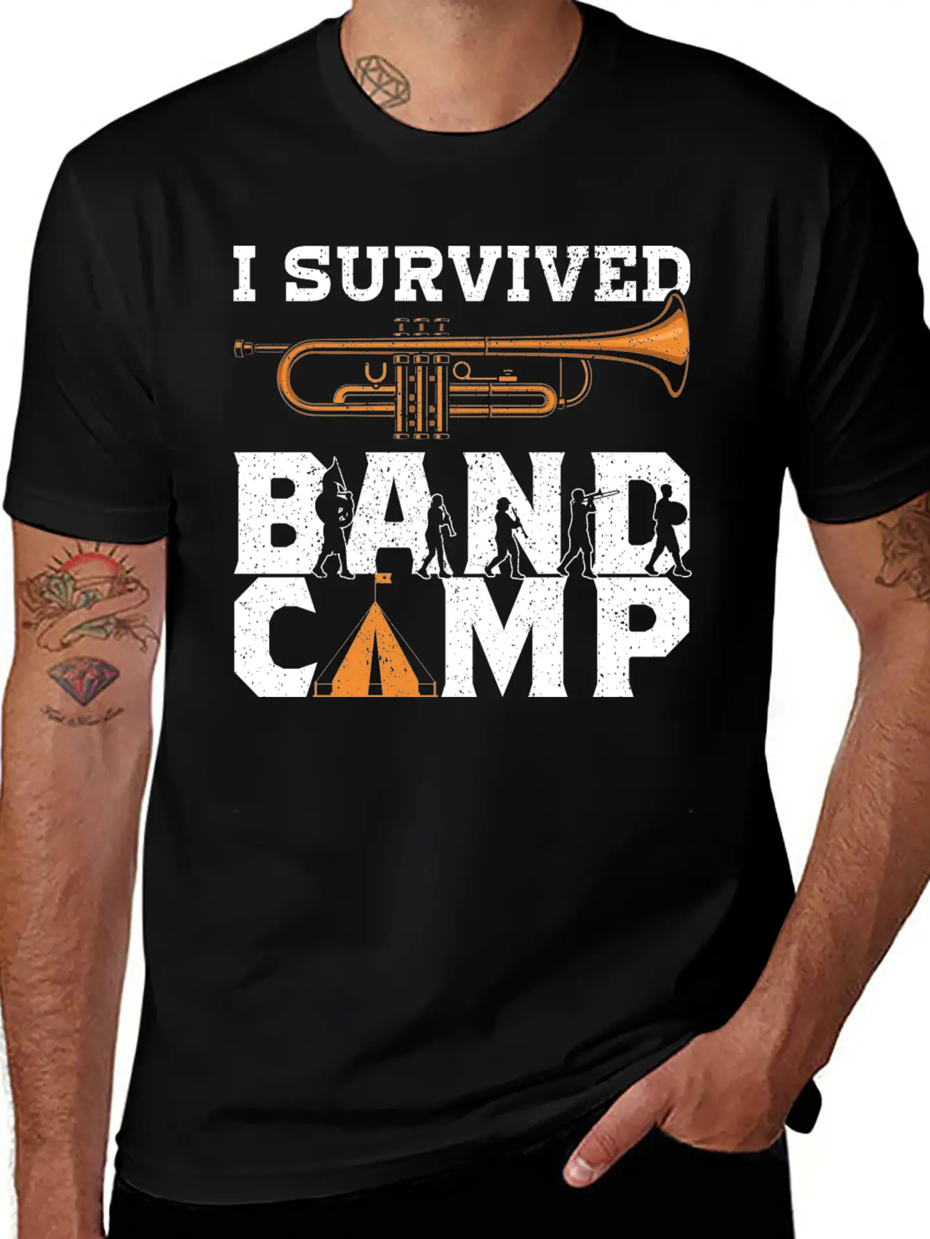Marching Band Stuff Band Camp Accessories Gifts Unisex Short Sleeve Soft Cotton T-Shirt – Casual Everyday Wear
