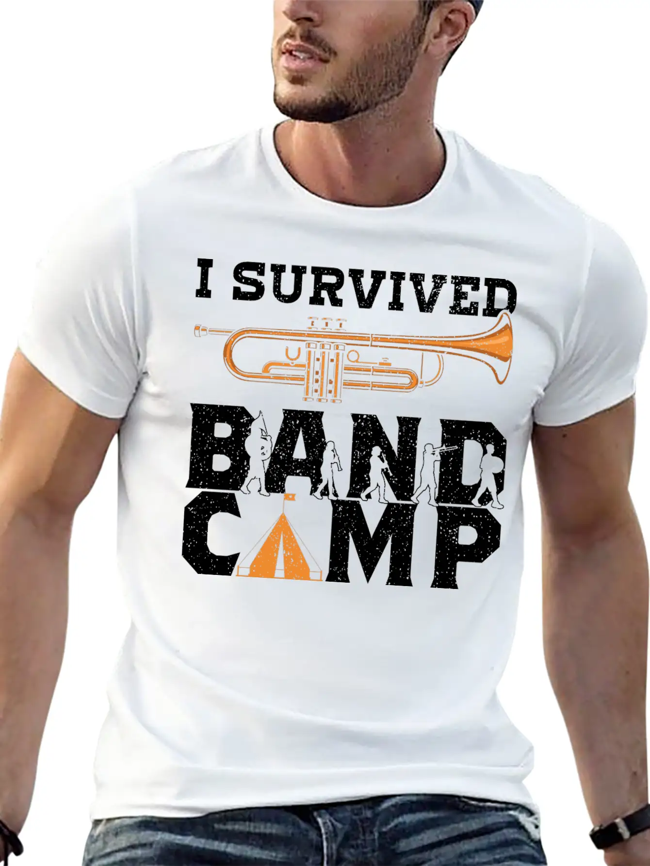 Marching Band Stuff Band Camp Accessories Gifts Unisex Short Sleeve Soft Cotton T-Shirt – Casual Everyday Wear