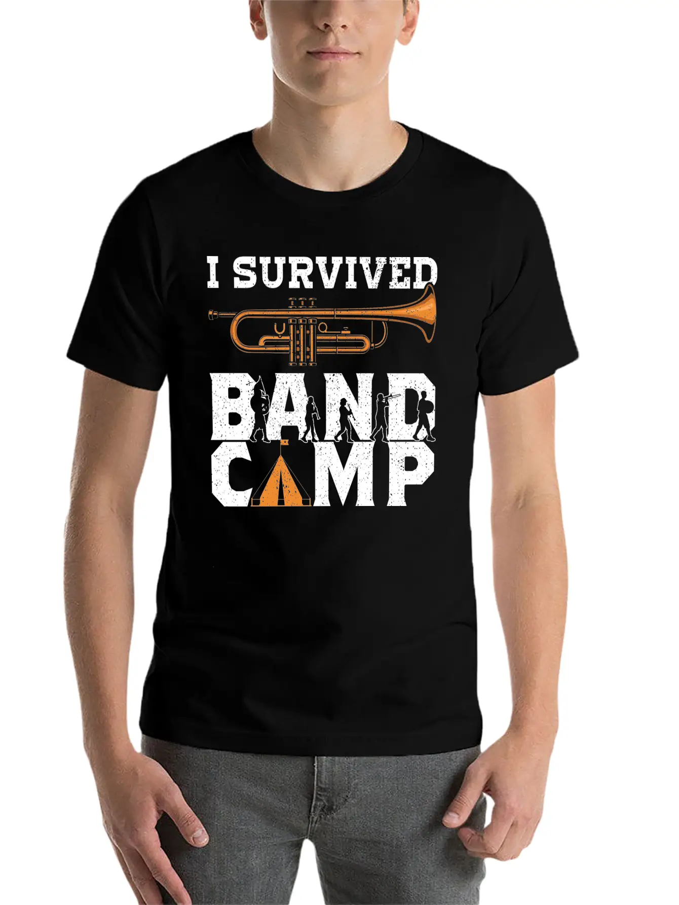 Marching Band Stuff Band Camp Accessories Gifts Unisex Short Sleeve Soft Cotton T-Shirt – Casual Everyday Wear