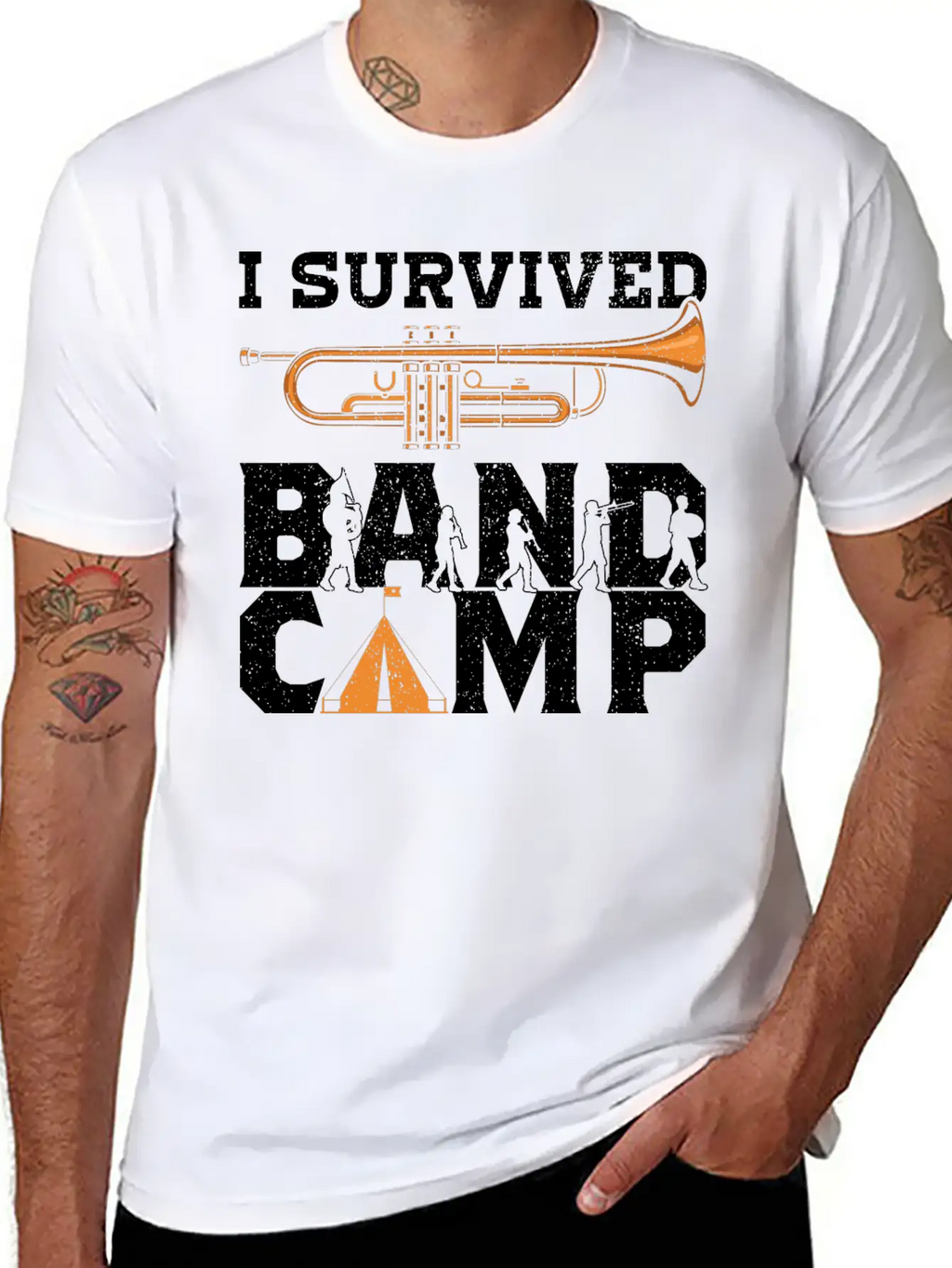 Marching Band Stuff Band Camp Accessories Gifts Unisex Short Sleeve Soft Cotton T-Shirt – Casual Everyday Wear