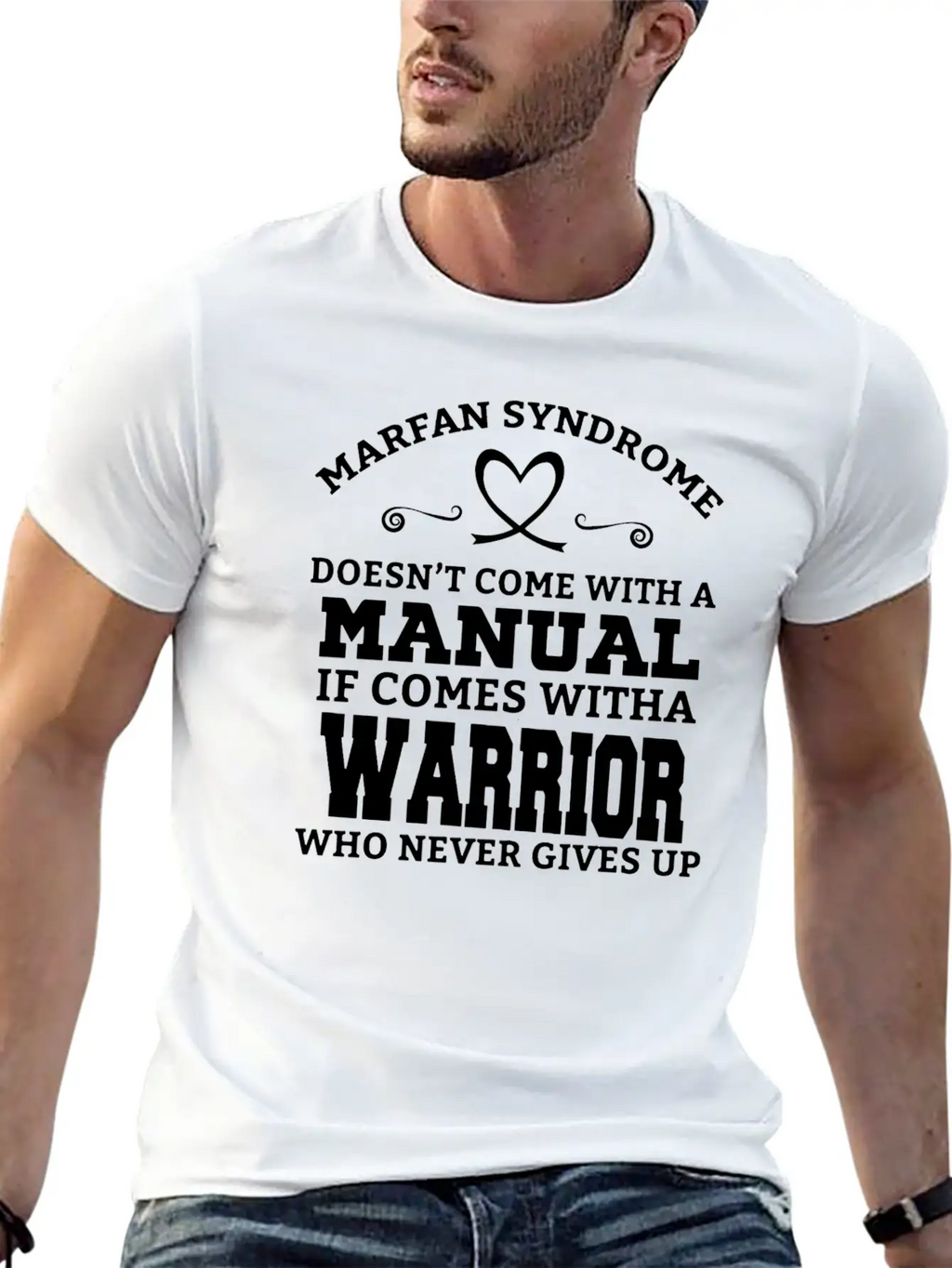 Marfan Syndrome Doesn T Come With A Manual It Come Breathable Soft Cotton T-Shirt – Timeless Casual Look