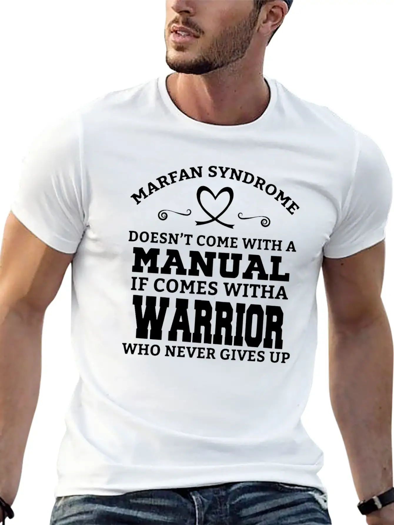 Marfan Syndrome Doesn T Come With A Manual It Come Breathable Soft Cotton T-Shirt – Timeless Casual Look