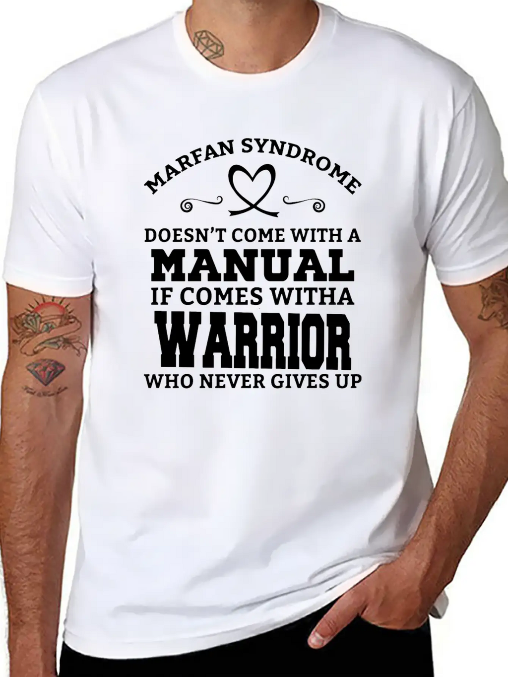 Marfan Syndrome Doesn T Come With A Manual It Come Breathable Soft Cotton T-Shirt – Timeless Casual Look