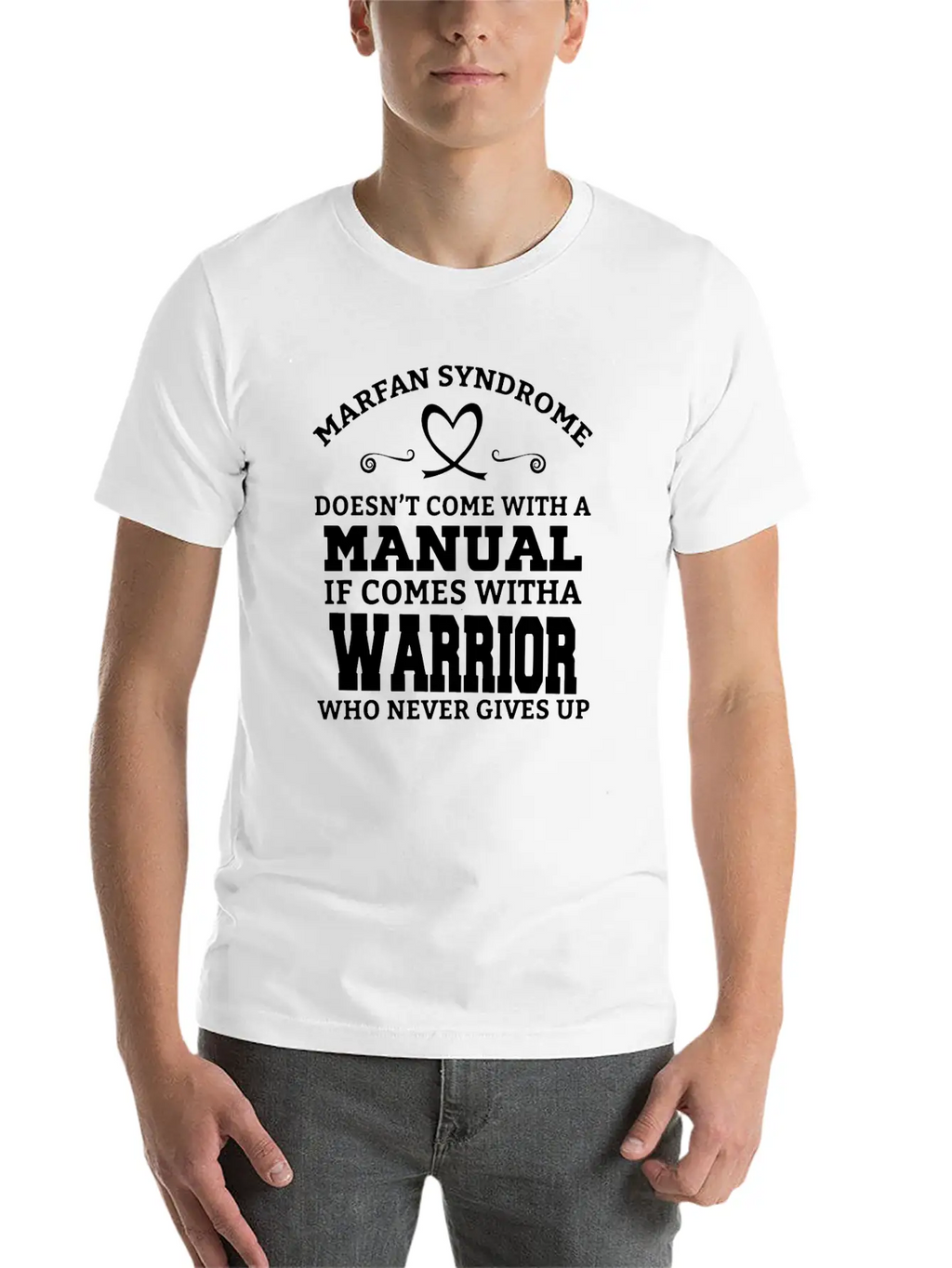 Marfan Syndrome Doesn T Come With A Manual It Come Breathable Soft Cotton T-Shirt – Timeless Casual Look