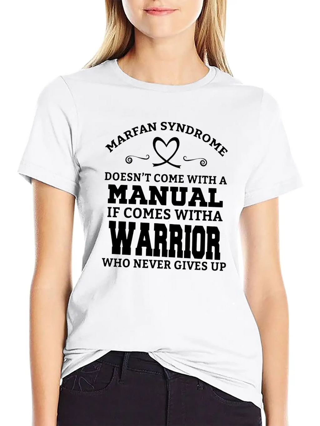 Marfan Syndrome Doesn T Come With A Manual It Come Breathable Soft Cotton T-Shirt – Timeless Casual Look