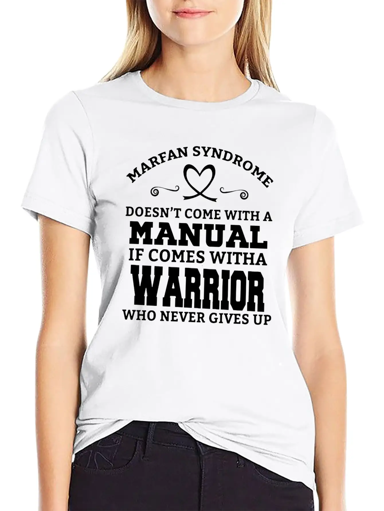 Marfan Syndrome Doesn T Come With A Manual It Come Breathable Soft Cotton T-Shirt – Timeless Casual Look
