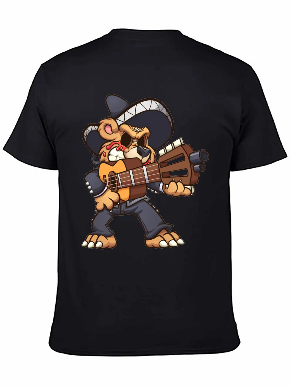 Mariachi Bear Unisex Casual T-Shirt – Clean Design For Daily Comfort