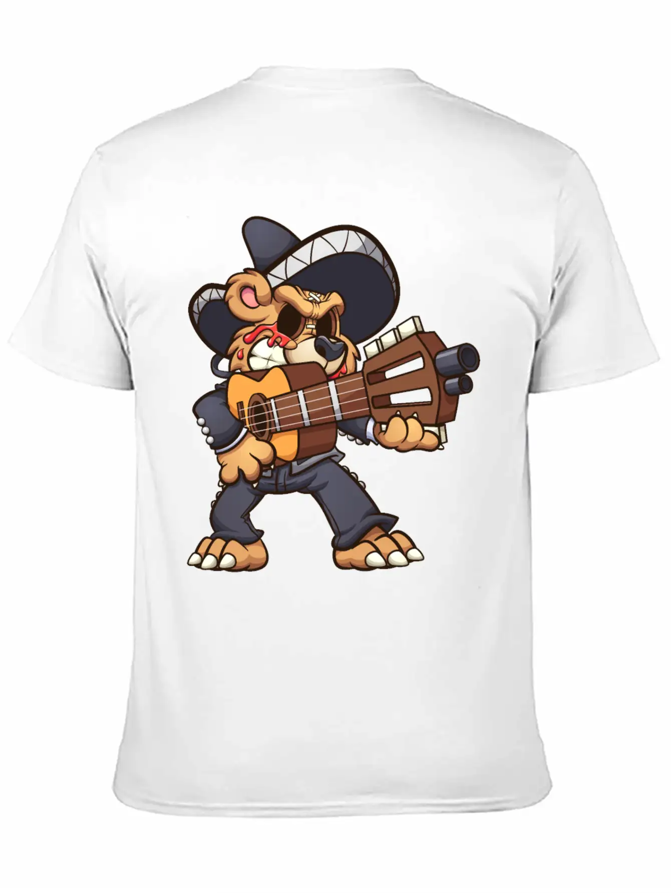 Mariachi Bear Unisex Casual T-Shirt – Clean Design For Daily Comfort