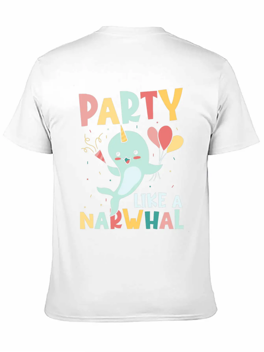 Marine Science Narwhale Unicorn Of The Sea Unisex Casual T-Shirt – Clean Design For Daily Comfort