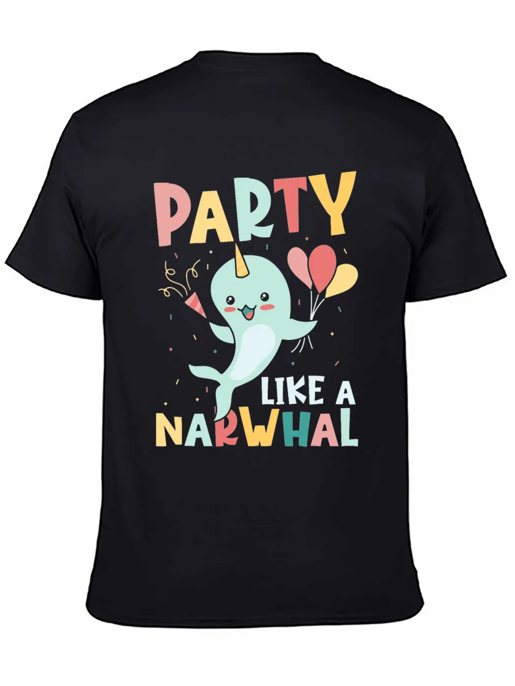 Marine Science Narwhale Unicorn Of The Sea Unisex Casual T-Shirt – Clean Design For Daily Comfort