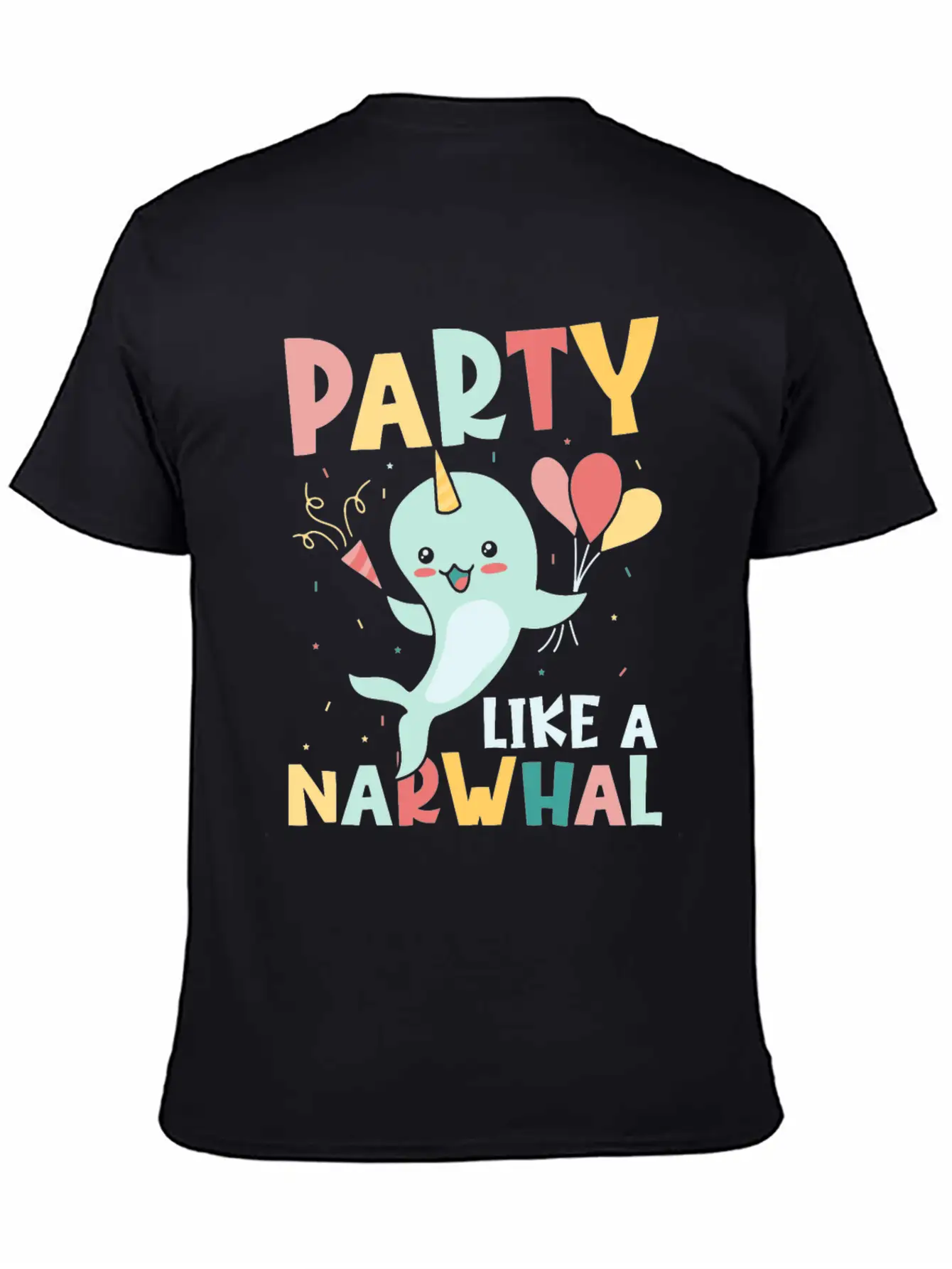 Marine Science Narwhale Unicorn Of The Sea Unisex Casual T-Shirt – Clean Design For Daily Comfort