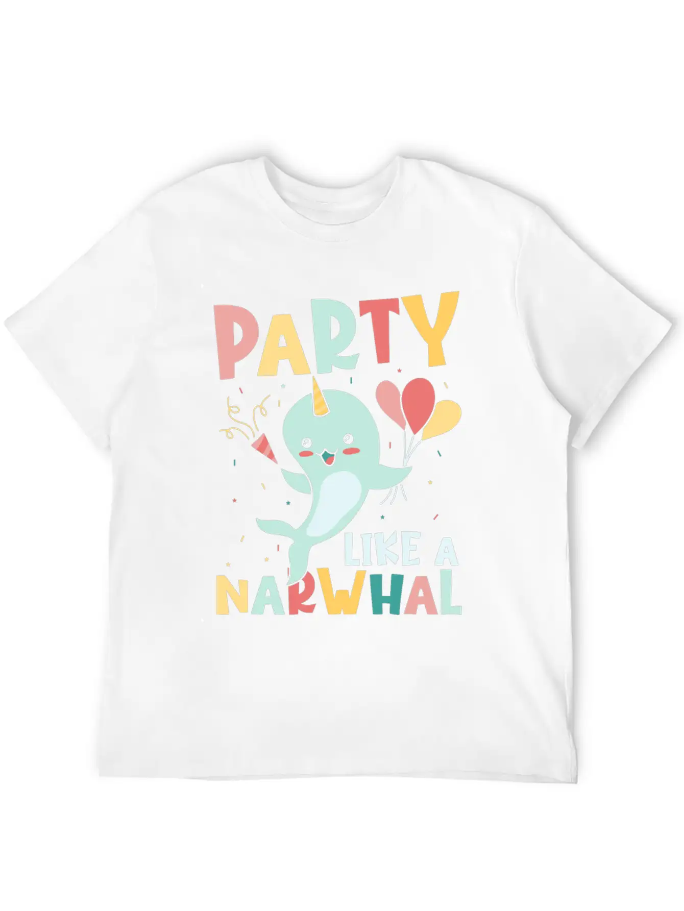 Marine Science Narwhale Unicorn Of The Sea Unisex Casual T-Shirt – Clean Design For Daily Comfort