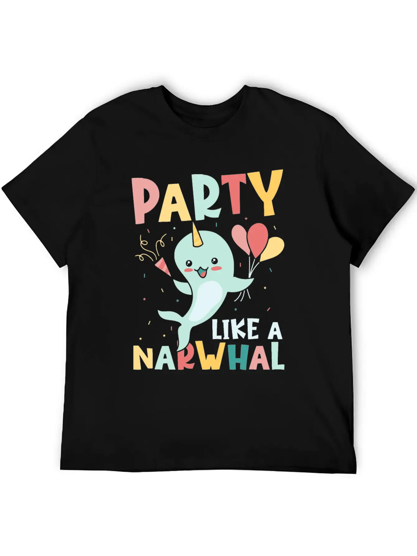Marine Science Narwhale Unicorn Of The Sea Unisex Casual T-Shirt – Clean Design For Daily Comfort