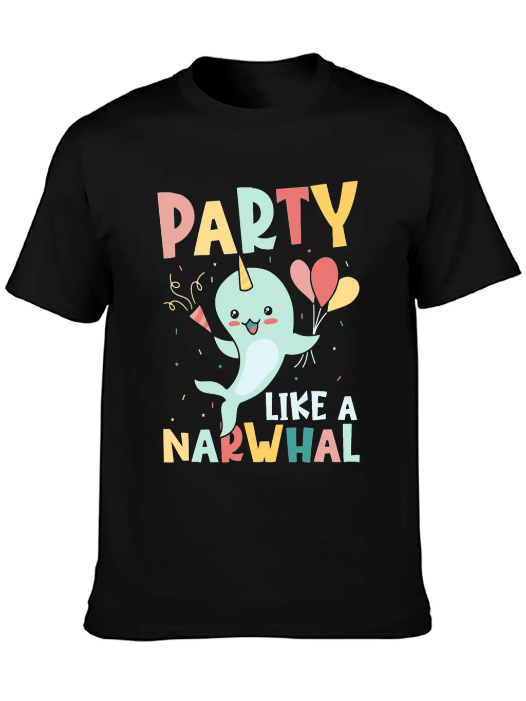 Marine Science Narwhale Unicorn Of The Sea Unisex Casual T-Shirt – Clean Design For Daily Comfort