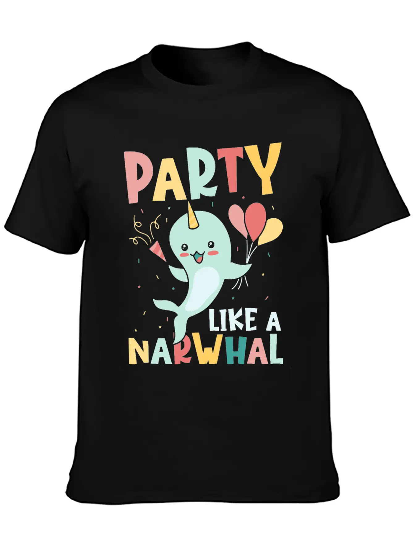 Marine Science Narwhale Unicorn Of The Sea Unisex Casual T-Shirt – Clean Design For Daily Comfort