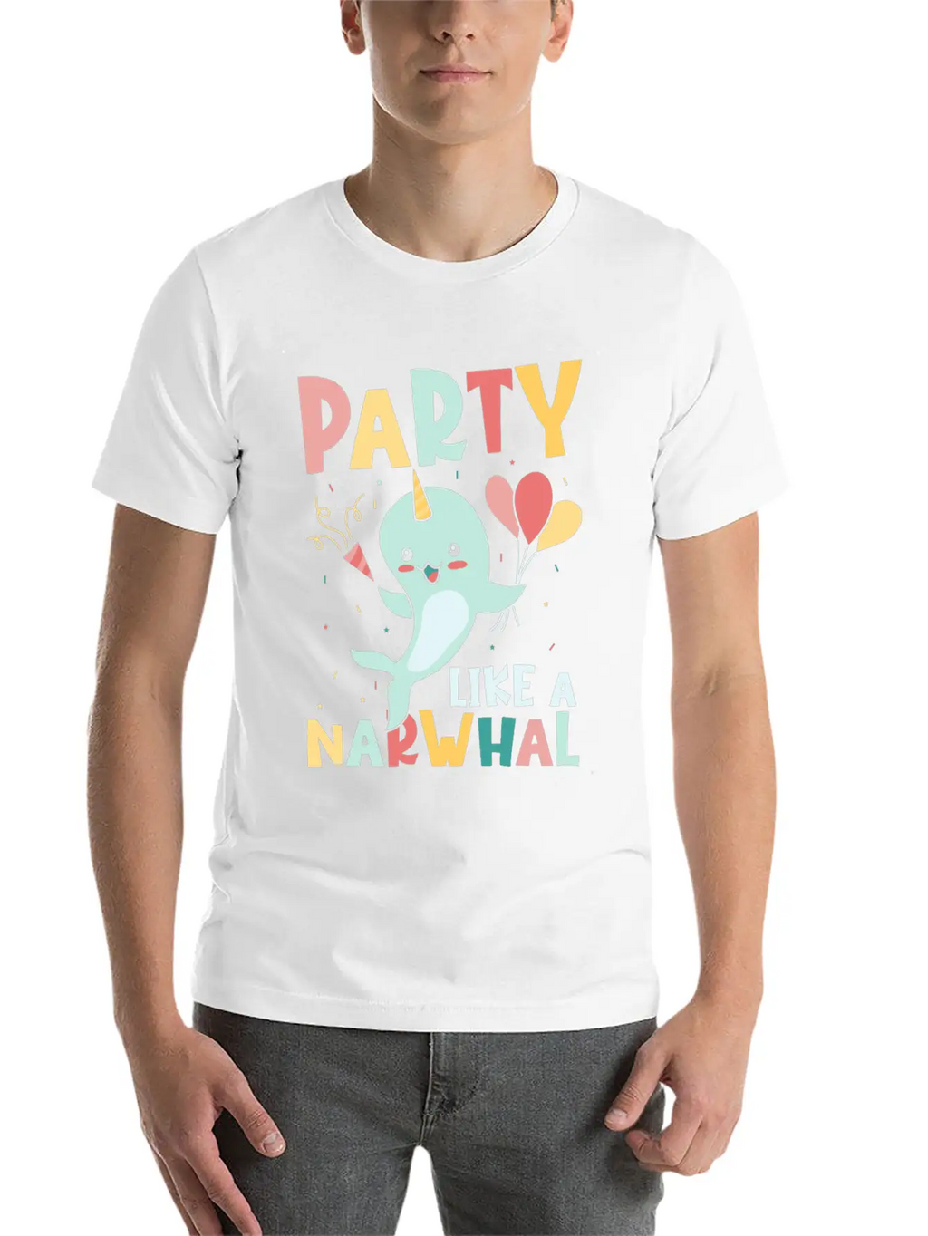 Marine Science Narwhale Unicorn Of The Sea Unisex Casual T-Shirt – Clean Design For Daily Comfort