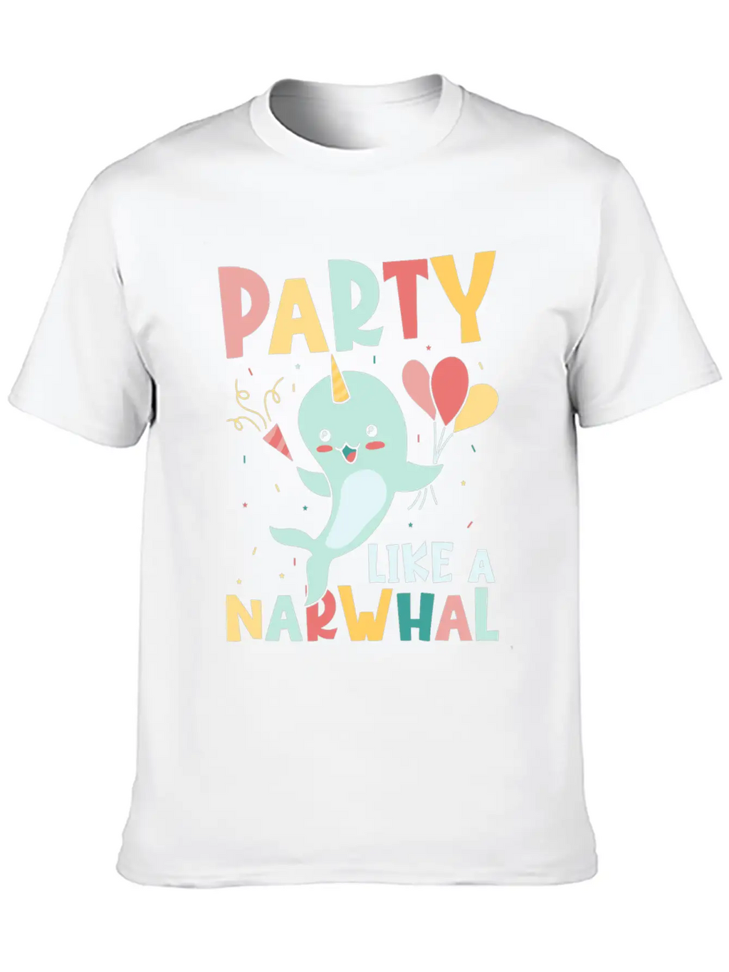 Marine Science Narwhale Unicorn Of The Sea Unisex Casual T-Shirt – Clean Design For Daily Comfort