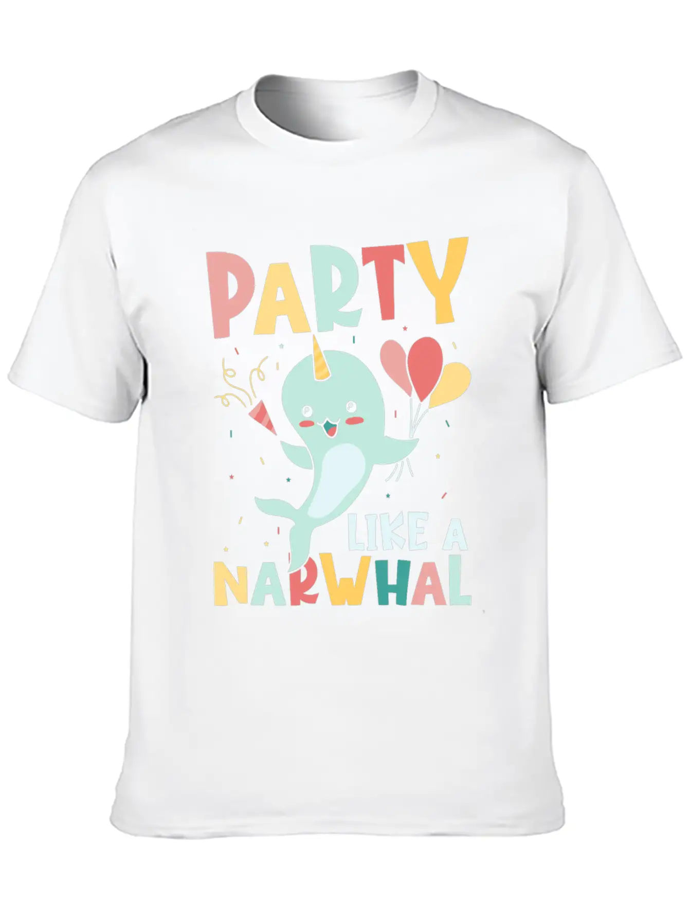 Marine Science Narwhale Unicorn Of The Sea Unisex Casual T-Shirt – Clean Design For Daily Comfort