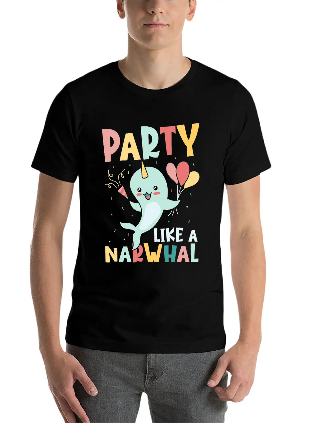 Marine Science Narwhale Unicorn Of The Sea Unisex Casual T-Shirt – Clean Design For Daily Comfort