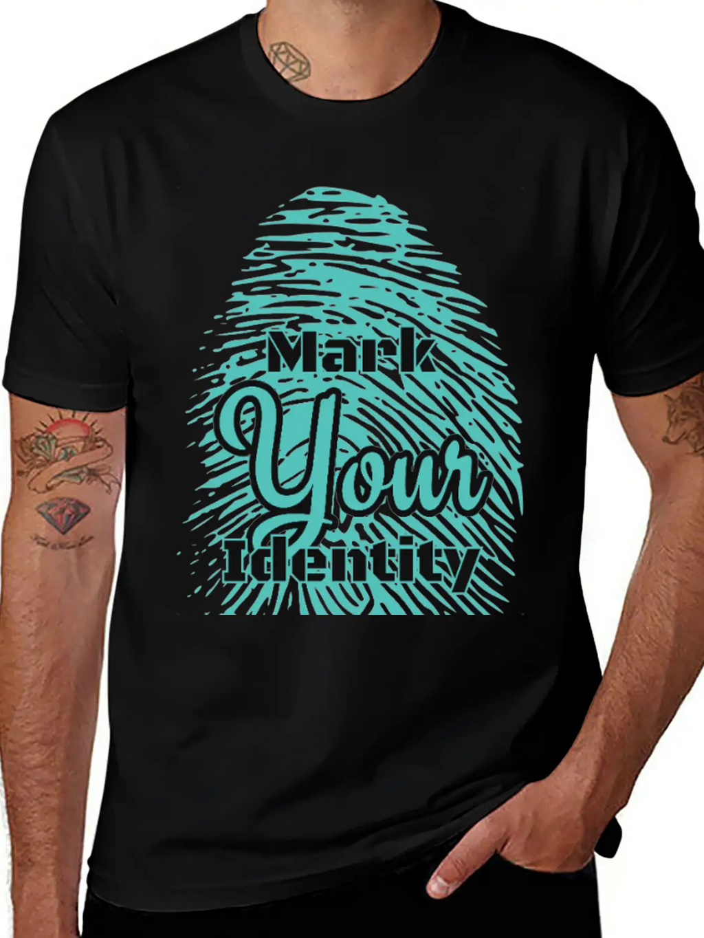 Mark Your Identity Unisex Short Sleeve Soft Cotton T-Shirt – Casual Everyday Wear