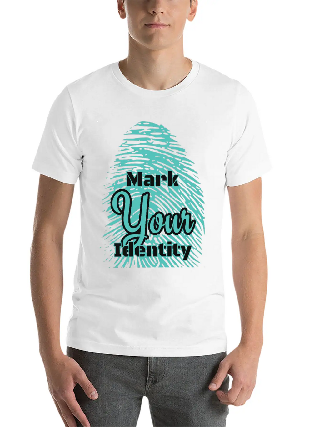 Mark Your Identity Unisex Short Sleeve Soft Cotton T-Shirt – Casual Everyday Wear